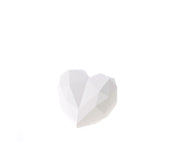 [Pre-Order] White Luxury Heart Shaped Preserved Flower Box - Blue Carnation - Unreal Florist US